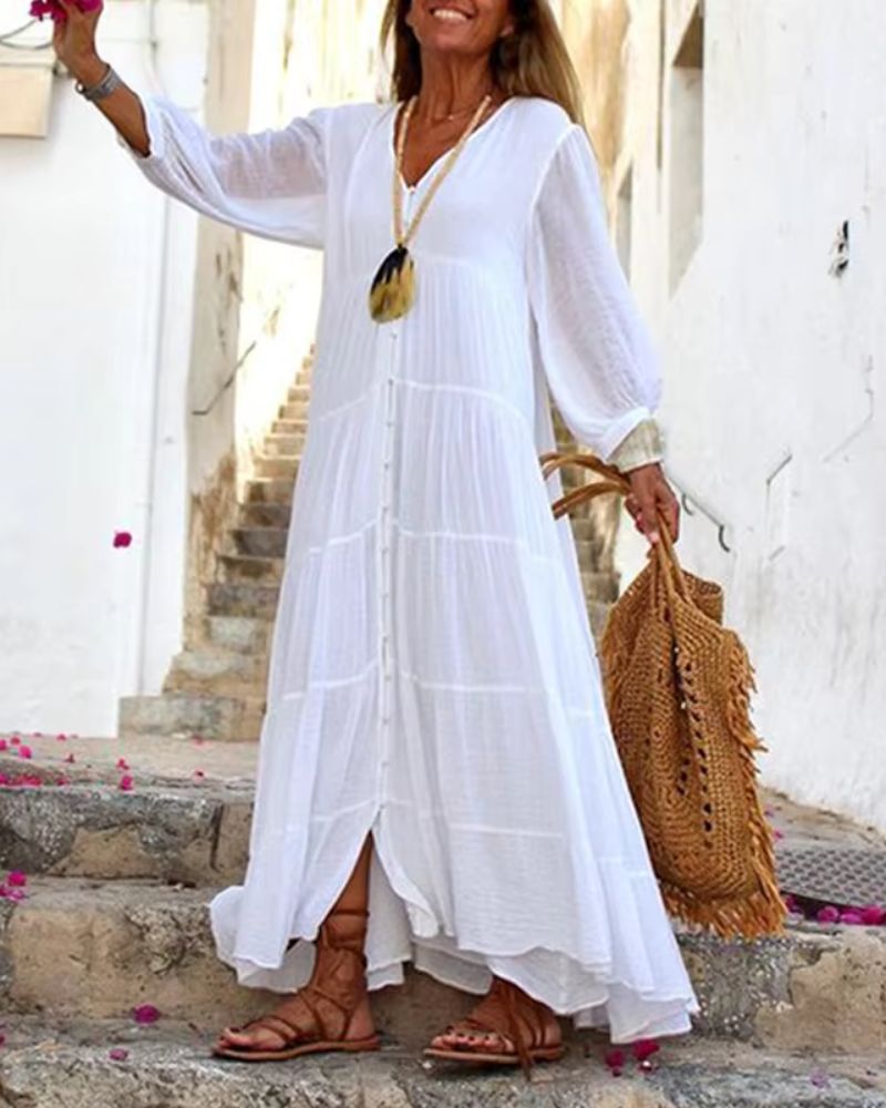 LONERA – BOHO LINEN DRESS