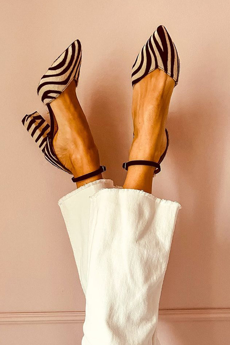 Medium Heel Sandals with Strap
