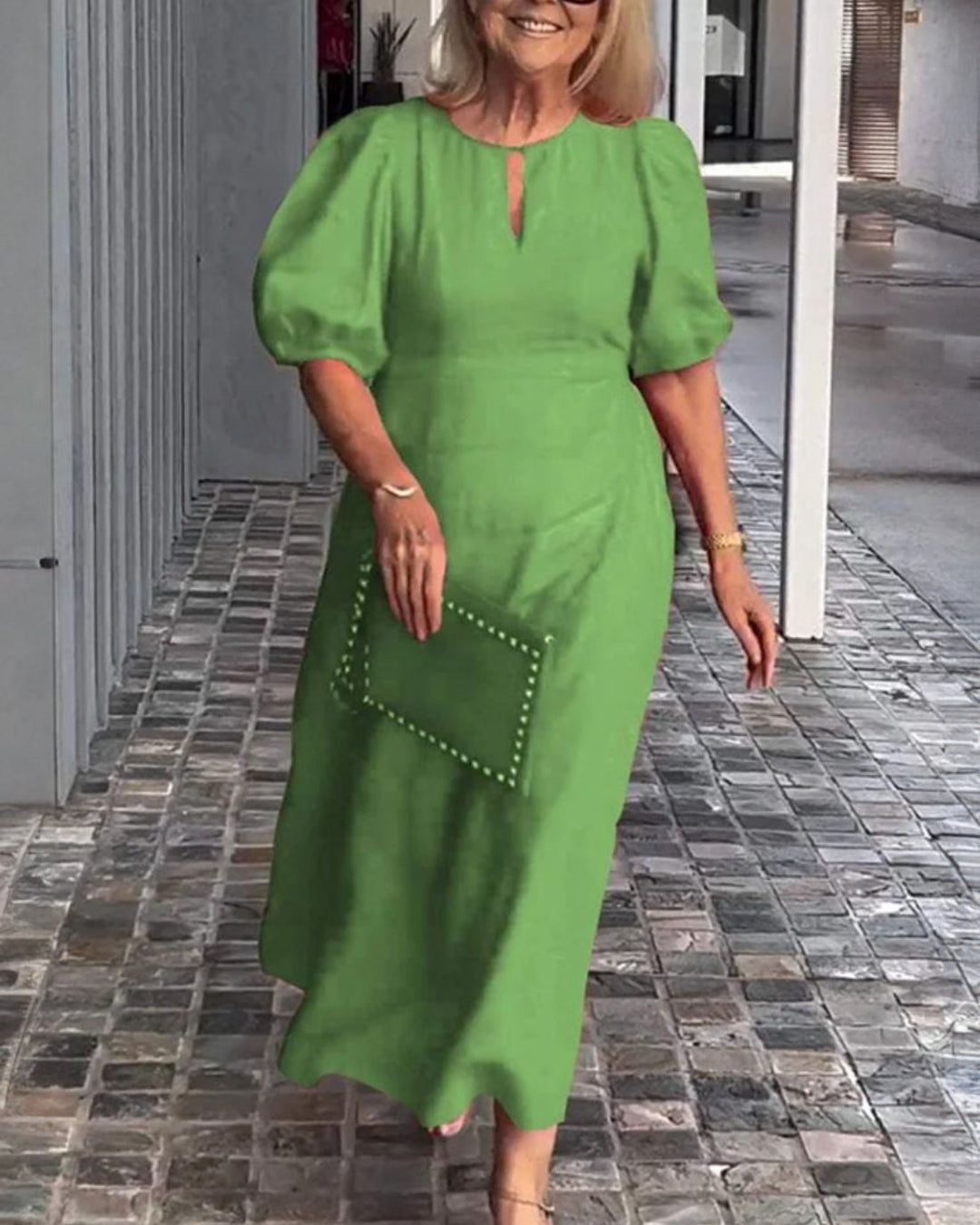 FIONA - ELEGANT DRESS OF COTTON AND LINEN ESSENCE