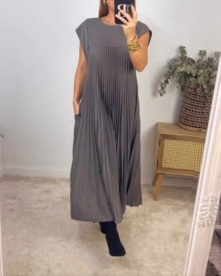 Jolienne Pleated Midi Dress