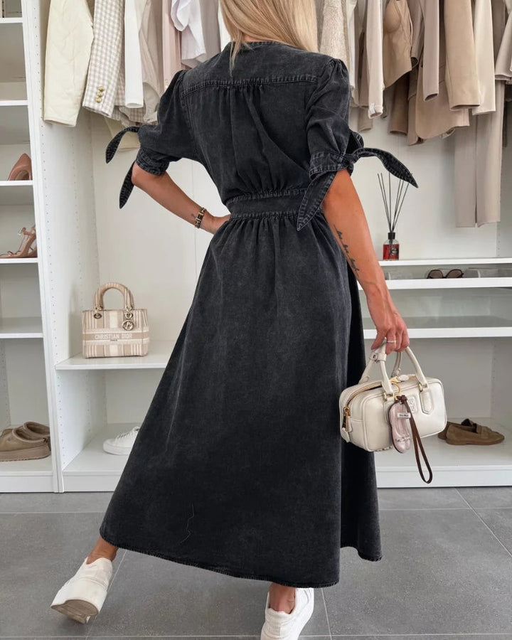 EVANIA - ELEGANT DENIM DRESS