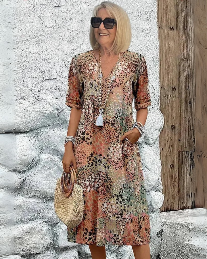 SKYE - VIBRANT MIDI DRESS