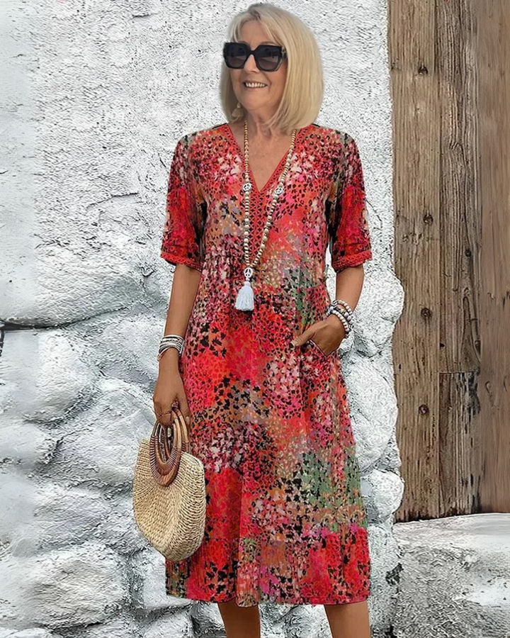 SKYE - VIBRANT MIDI DRESS