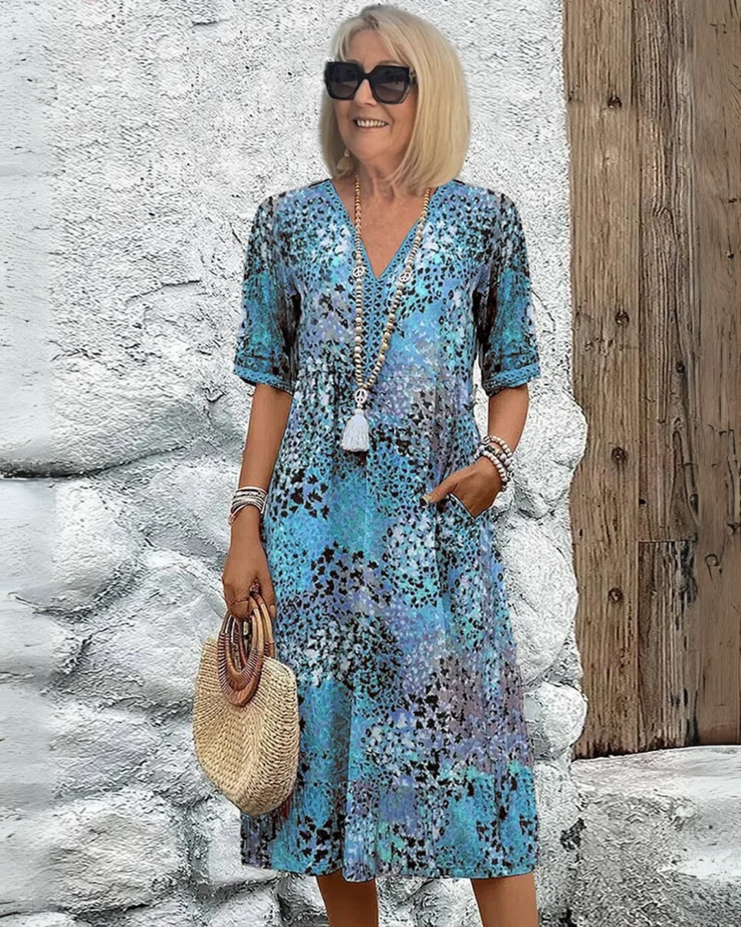 SKYE - VIBRANT MIDI DRESS