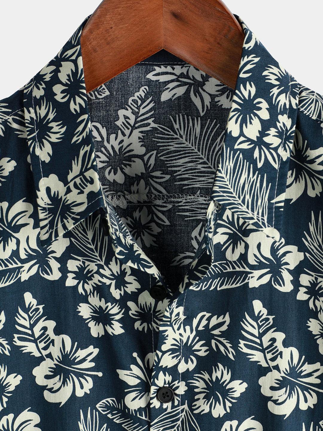 Cotton Hawaiian Shirt with Short Sleeves