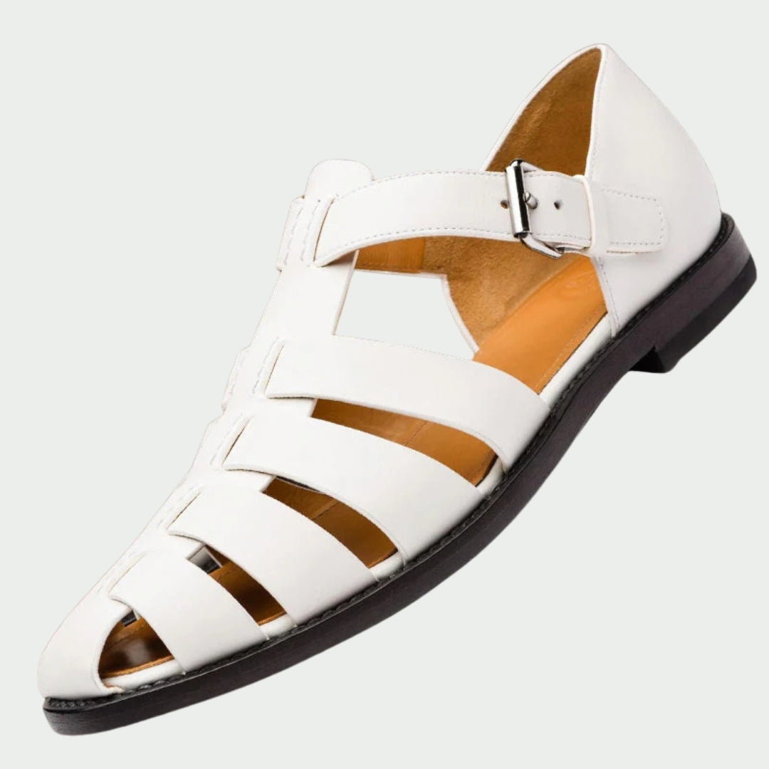 GIORDANO|LEATHER GLADIATOR SANDALS