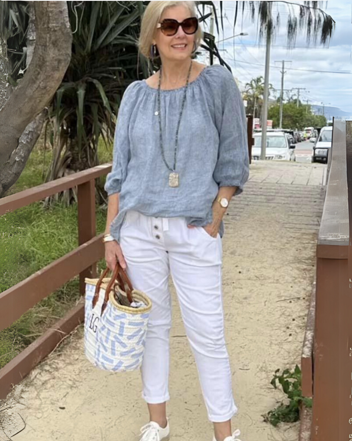 DANIA - COTTON AND LINEN SHIRT