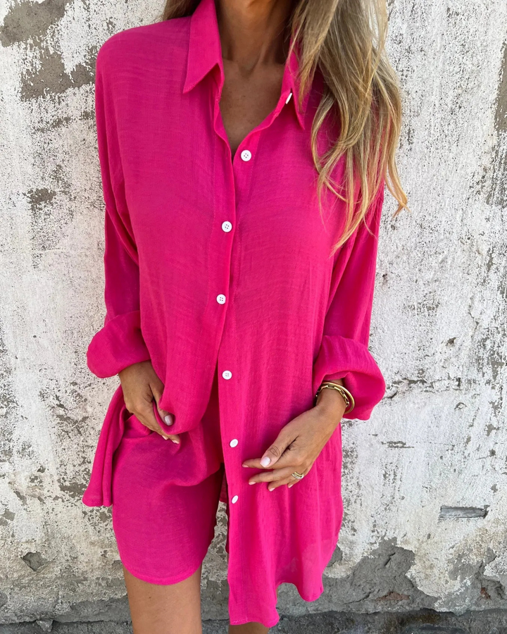 IZELA - CASUAL SHIRT AND SHORT SET