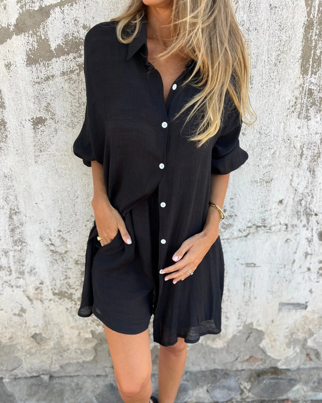 IZELA - CASUAL SHIRT AND SHORT SET