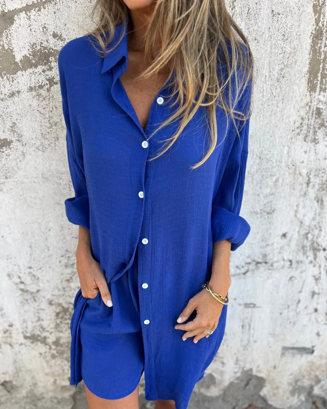 IZELA - CASUAL SHIRT AND SHORT SET