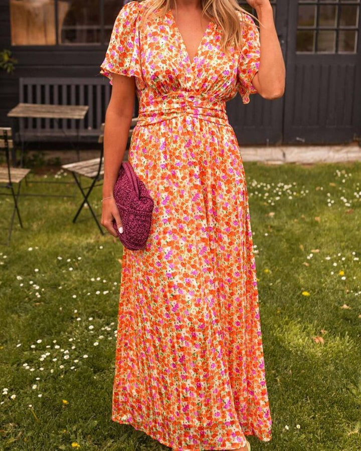 SEVILLA – Long Dress for Women with V-Neck