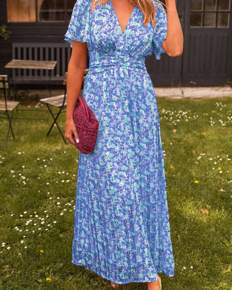 SEVILLA – Long Dress for Women with V-Neck
