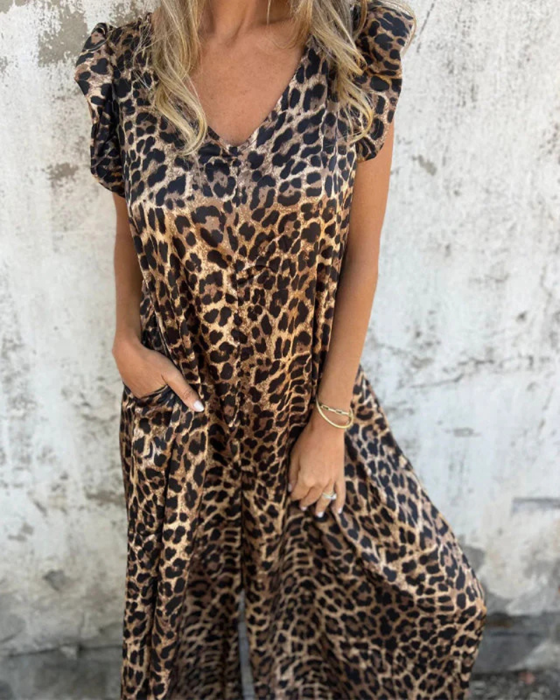 MARMARELA – CASUAL JUMPSUIT WITH V-NECK
