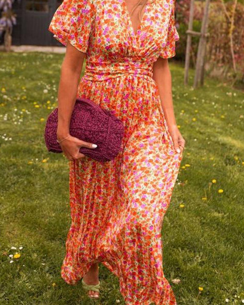 SEVILLA – Long Dress for Women with V-Neck