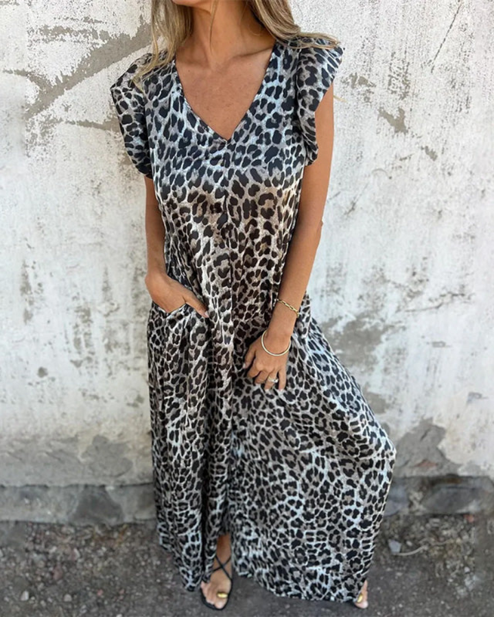 MARMARELA – CASUAL JUMPSUIT WITH V-NECK