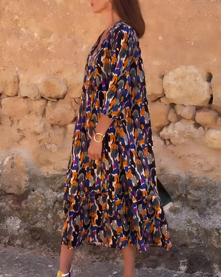 ASIRA - Printed Bohemian Dress