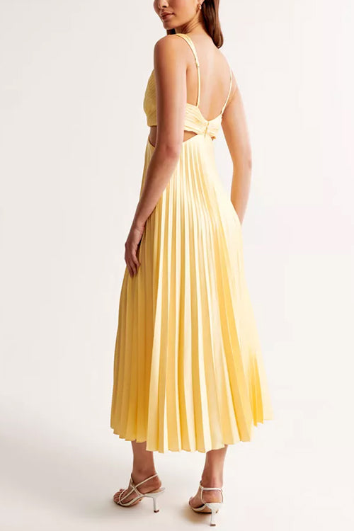 Marina - Long Pleated Dress