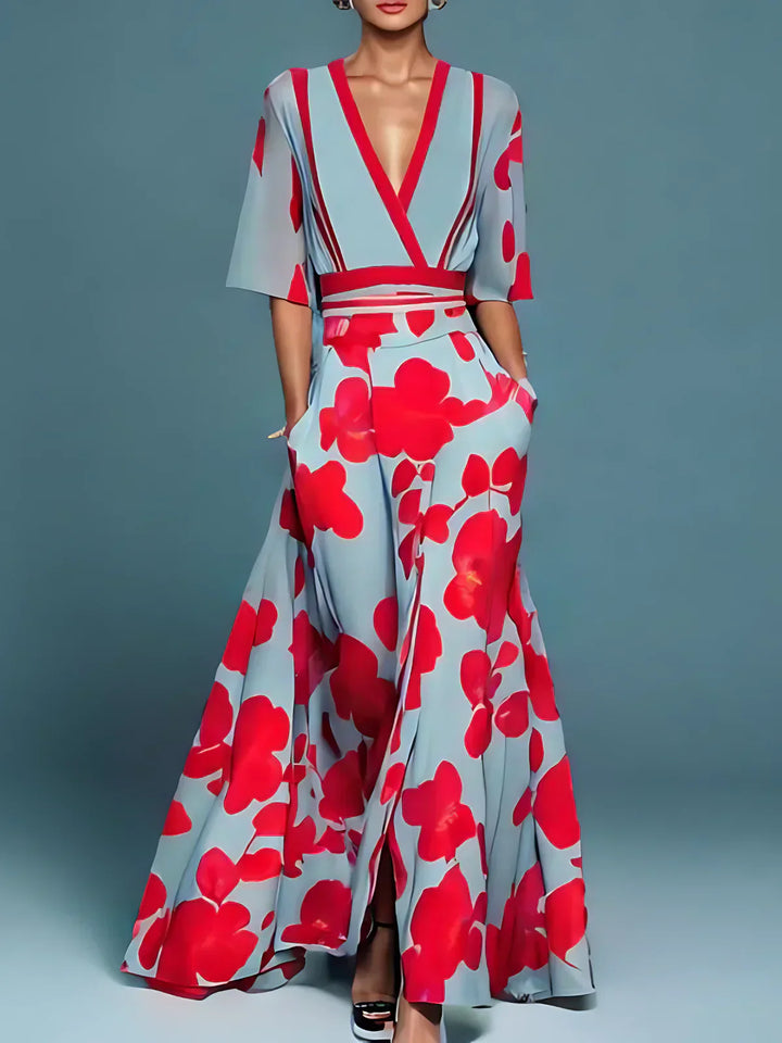 Jamie - Chic Floral Print Dress