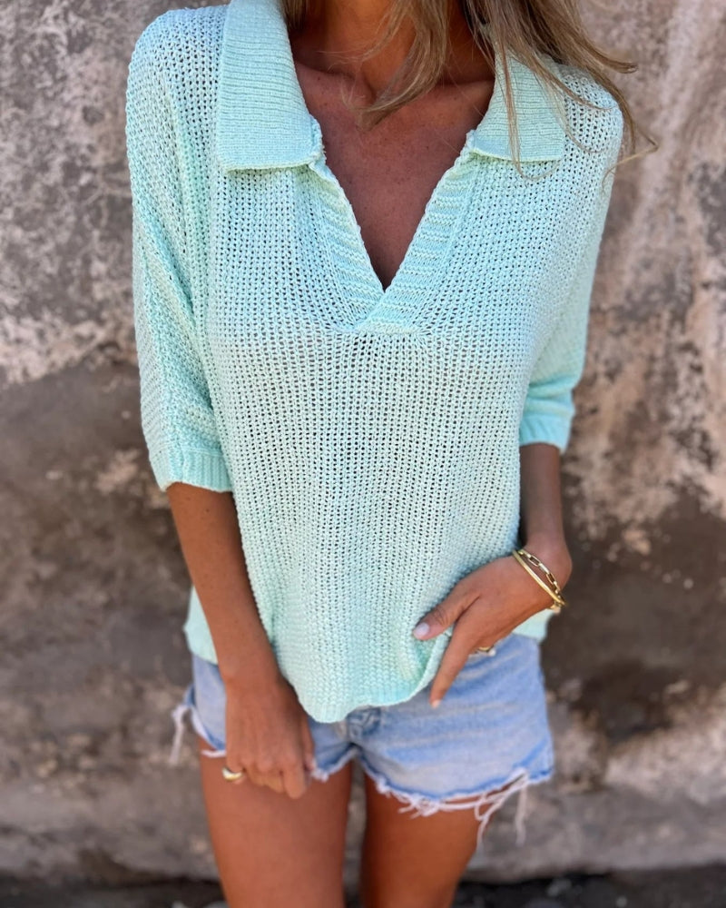 GARIELE - BOHEMIAN KNIT TOP