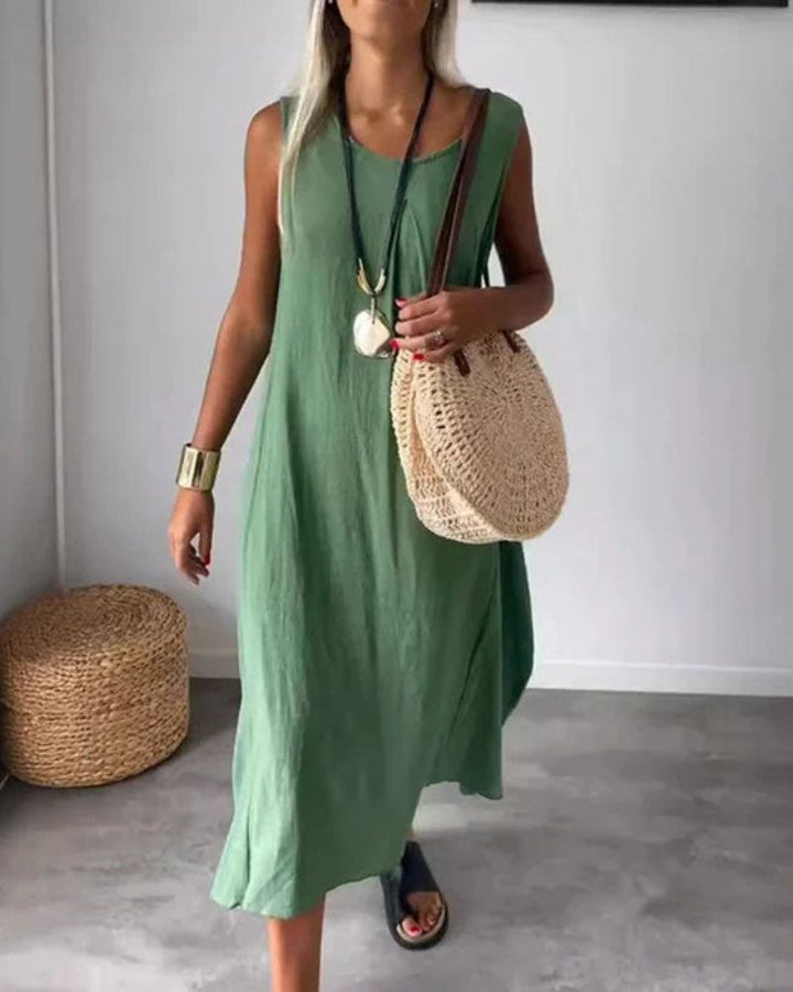BLOME – MIDI SLEEVELESS BOHO DRESS
