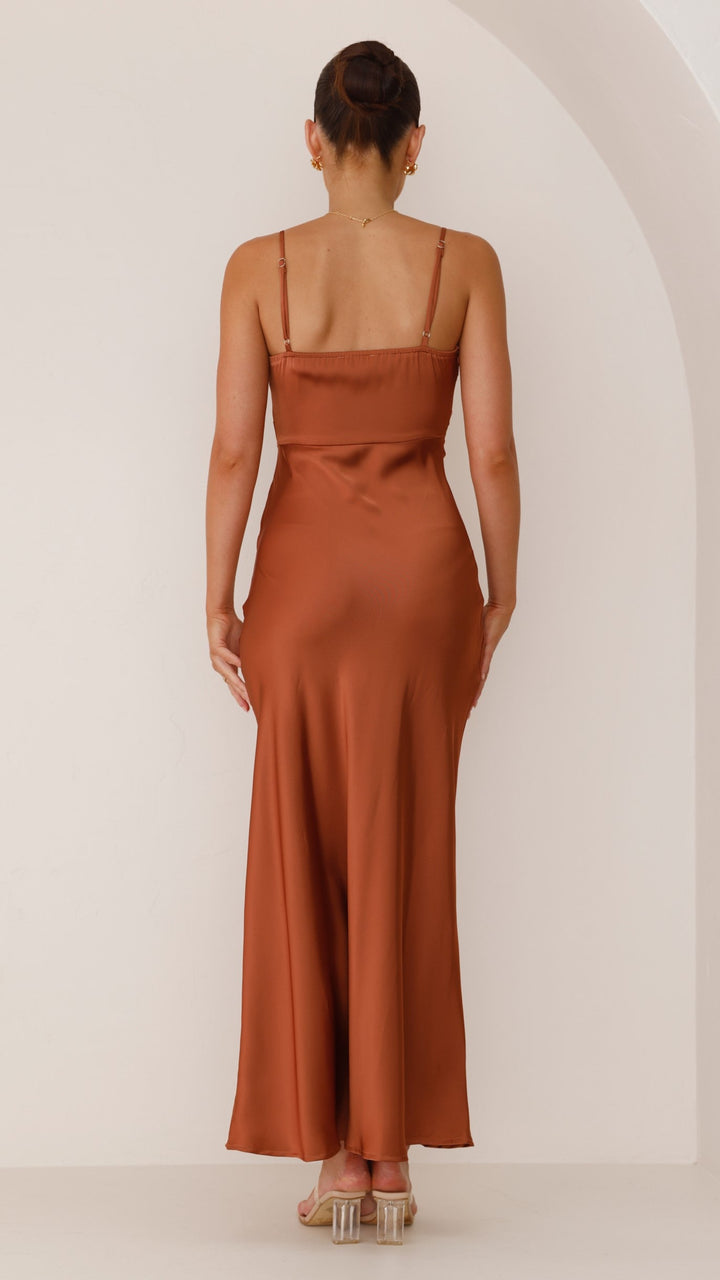 Lyxa Melbourne | Aria Satin Maxi Dress