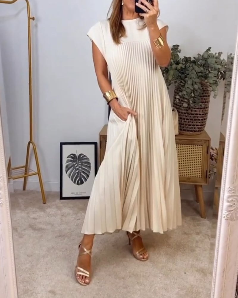 Jolienne Pleated Midi Dress