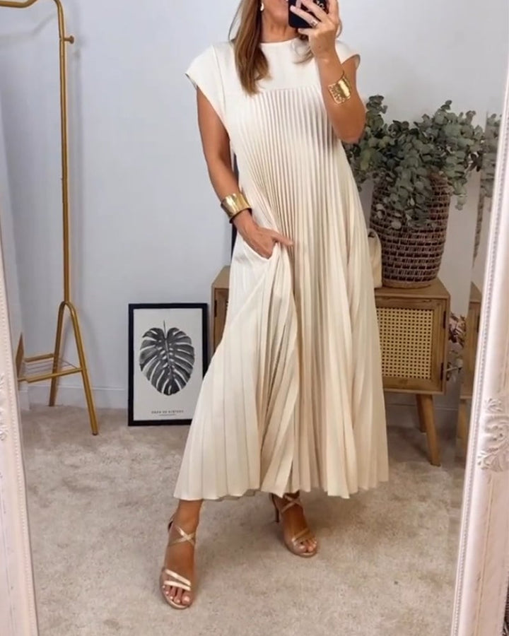 Jolienne Pleated Midi Dress