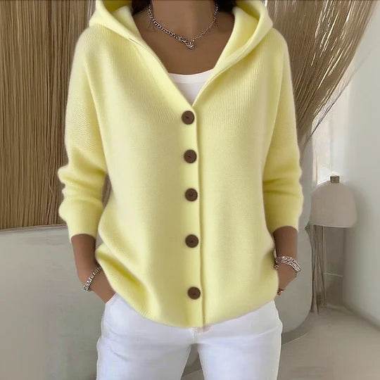 Gelsa Soft Knit Hooded Cardigan