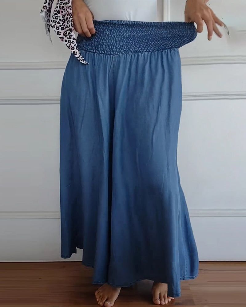 DANSA - COMFORTABLE PANTS WITH ELASTIC WAISTBAND