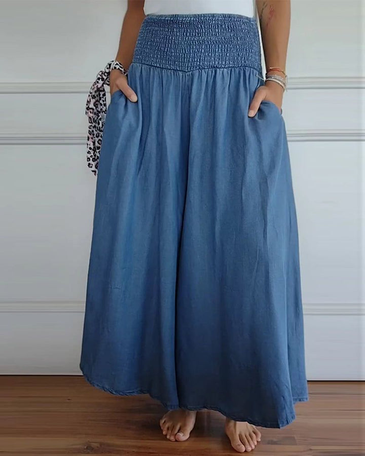 DANSA - COMFORTABLE PANTS WITH ELASTIC WAISTBAND