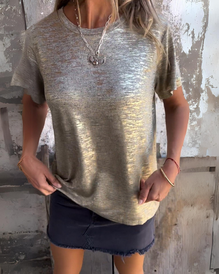 MARIONA - Elegant Short Sleeve T-Shirt