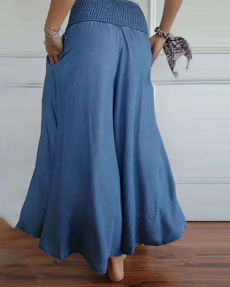 DANSA - COMFORTABLE PANTS WITH ELASTIC WAISTBAND