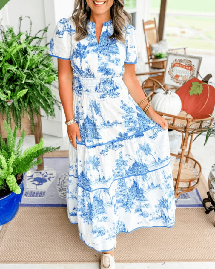NIDOLI – Long Printed Dress