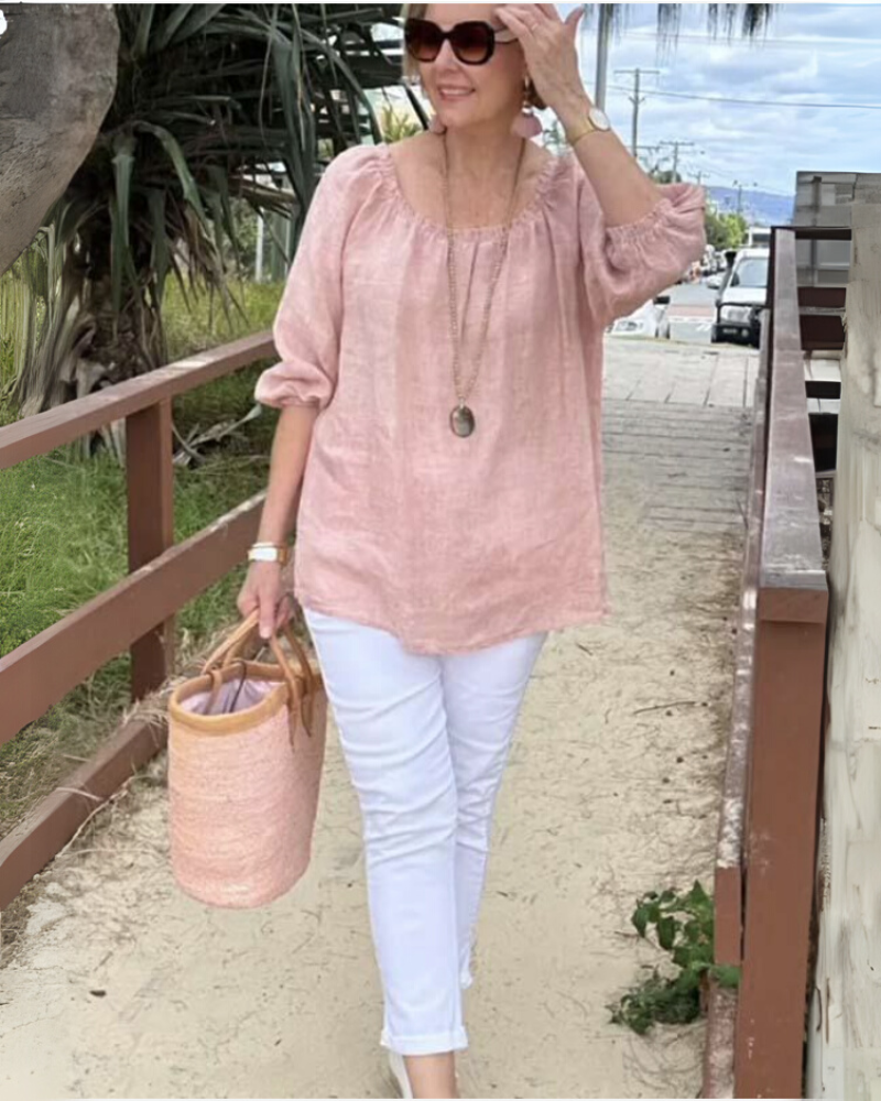 DANIA - COTTON AND LINEN SHIRT
