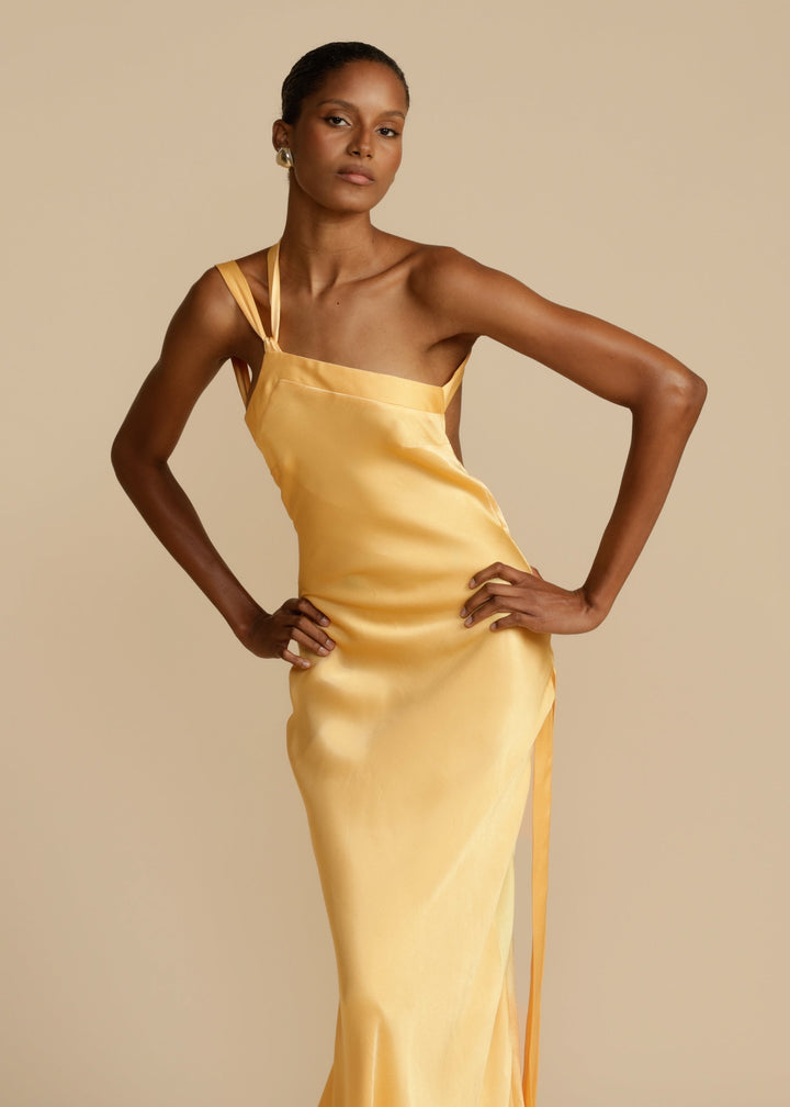 Inés - Elegant Golden Dress