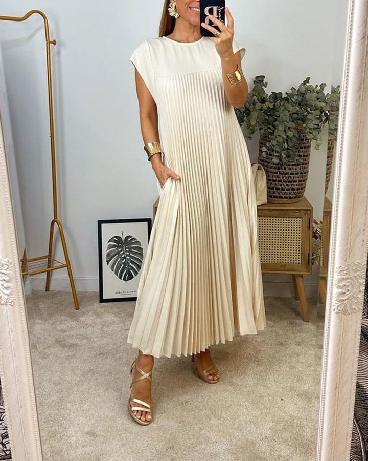 Jolienne Pleated Midi Dress