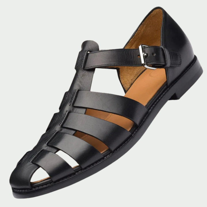 GIORDANO|LEATHER GLADIATOR SANDALS