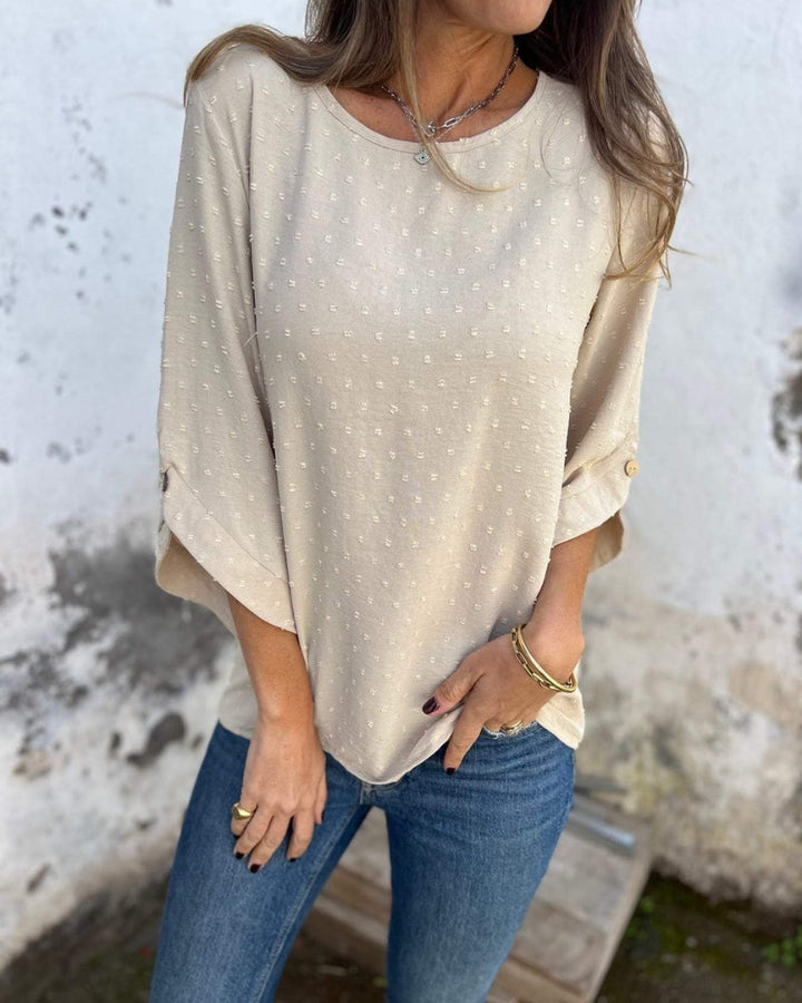 VARENA - CHIC BLOUSE IN JACQUARD CHIFFON