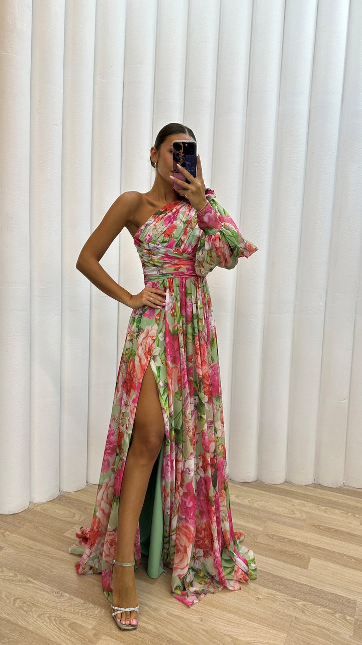 Léonie™ Flowy One-Shoulder Dress