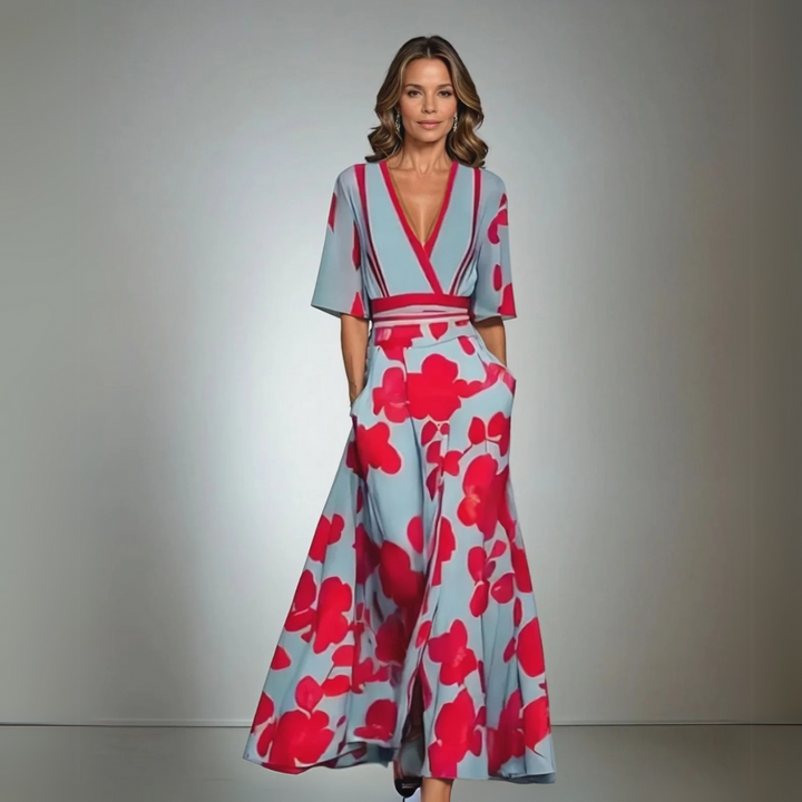 Jamie - Chic Floral Print Dress