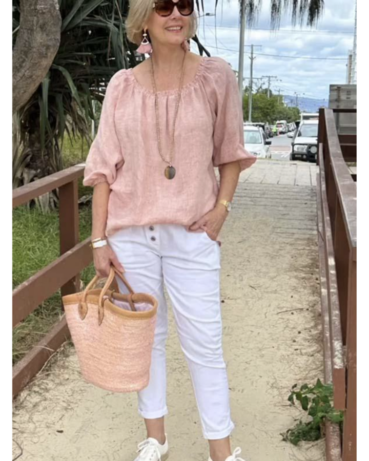 DANIA - COTTON AND LINEN SHIRT