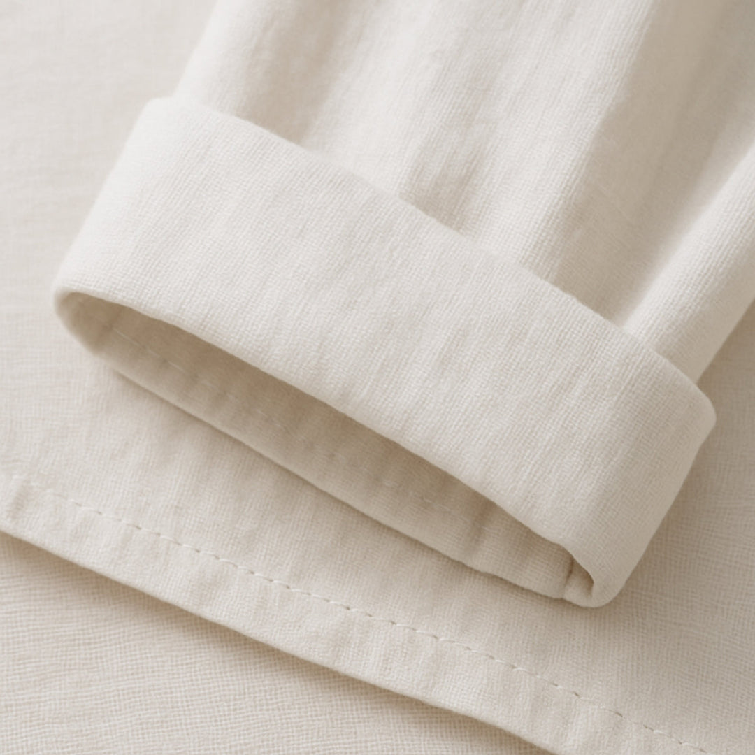 Maribel™ – Linen Blend Button Blouse