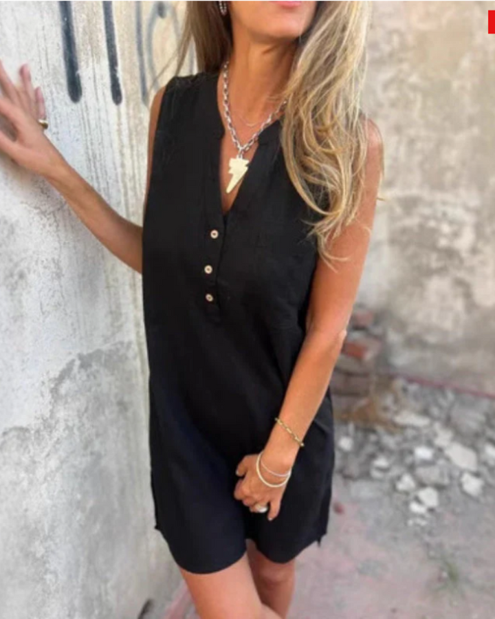 DAERA – BOHO DRESS WITH V-NECK