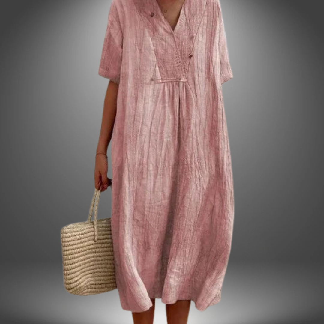 FEDERICA™ | DRESS WITH V-NECK