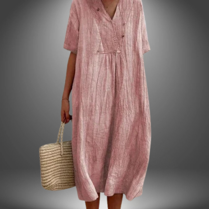 FEDERICA™ | DRESS WITH V-NECK