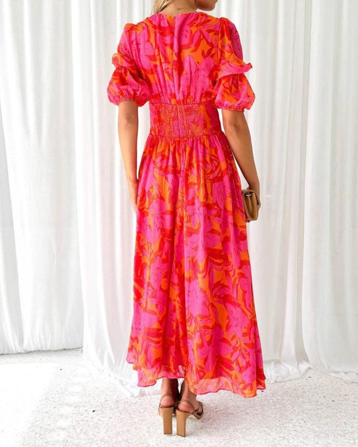 DERANA - MAXI DRESS RED PINK