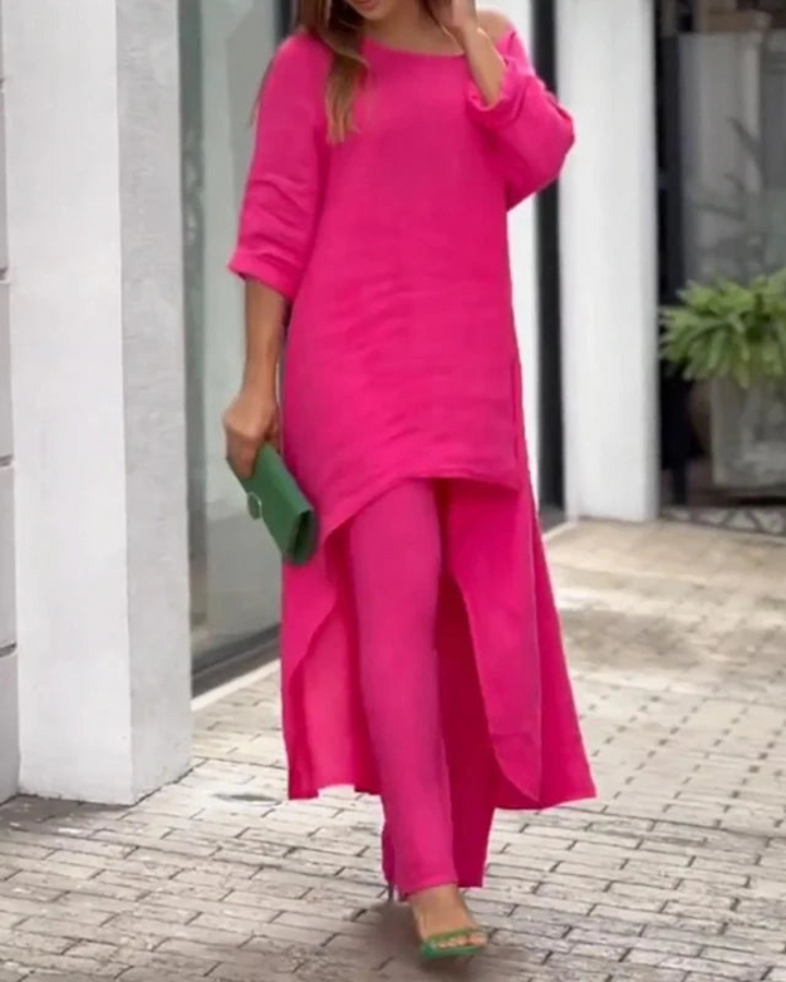 POLIAN - 2-PIECE SET IN COTTON AND LINEN
