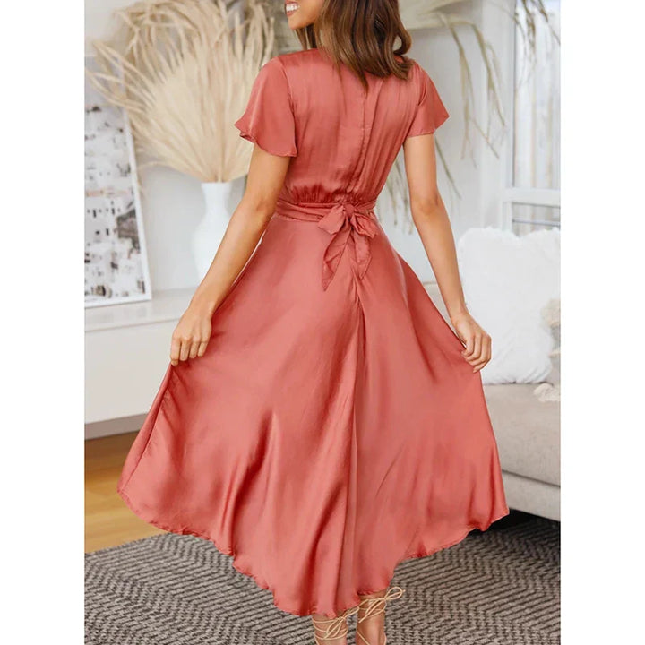 Clarice - Elegant Satin Dress