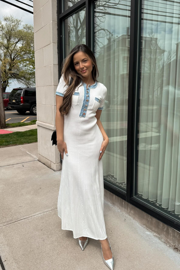 Rhoswen | Azure Collar Dress