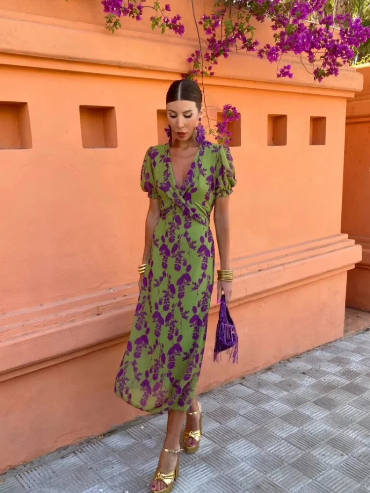 Rhiannon™ | Elegant Women's Dress with Stunning Print